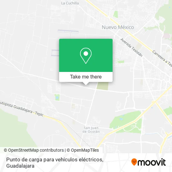 Punto de carga para vehículos eléctricos map