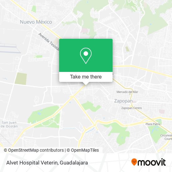 Mapa de Alvet Hospital Veterin