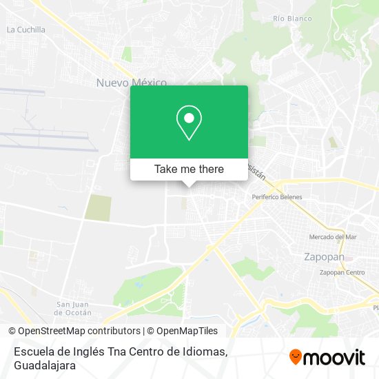 Mapa de Escuela de Inglés Tna Centro de Idiomas