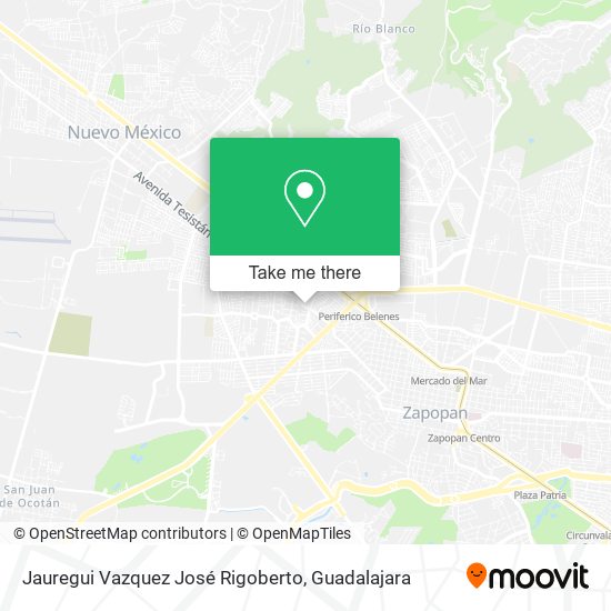 Mapa de Jauregui Vazquez José Rigoberto
