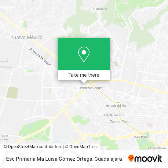 Mapa de Esc Primaria Ma Luisa Gómez Ortega