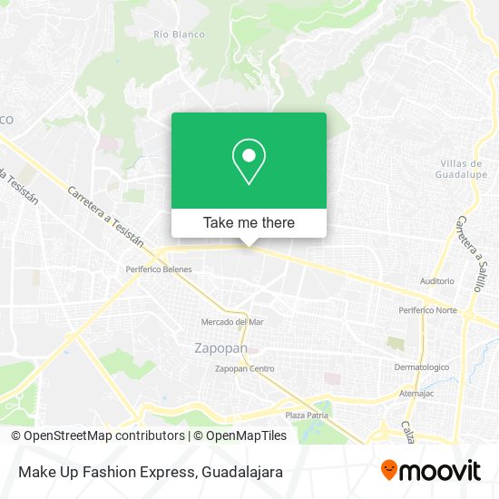 Make Up Fashion Express map