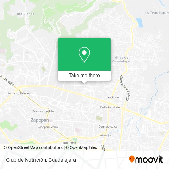 Mapa de Club de Nutrición