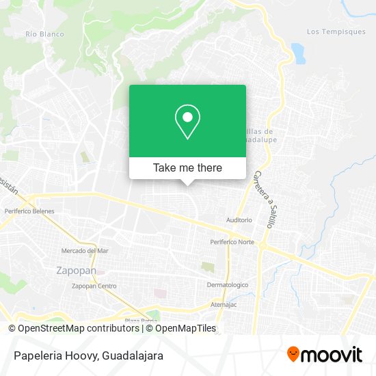 Papeleria Hoovy map