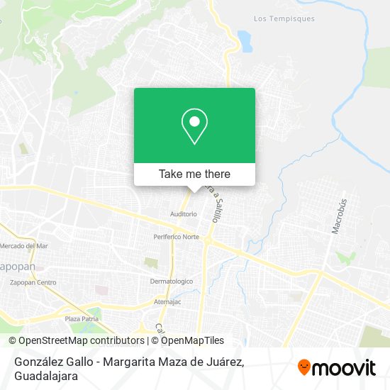 González Gallo - Margarita Maza de Juárez map