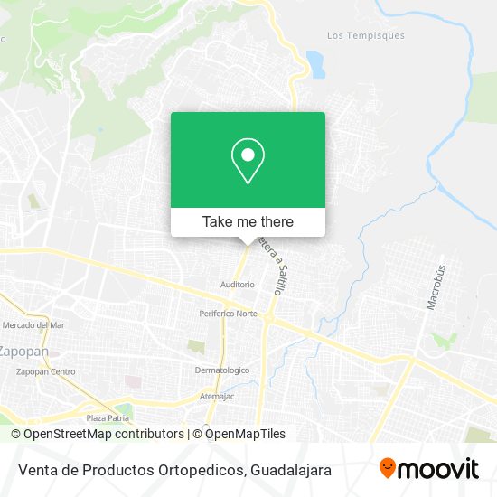 Venta de Productos Ortopedicos map