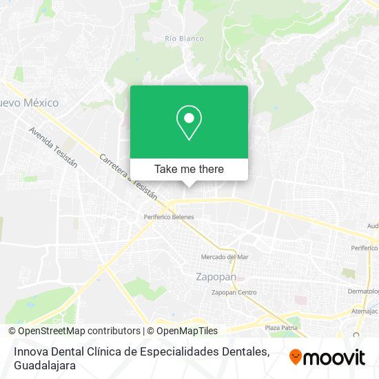 Innova Dental Clínica de Especialidades Dentales map