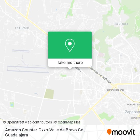 Amazon Counter-Oxxo-Valle de Bravo Gdl map