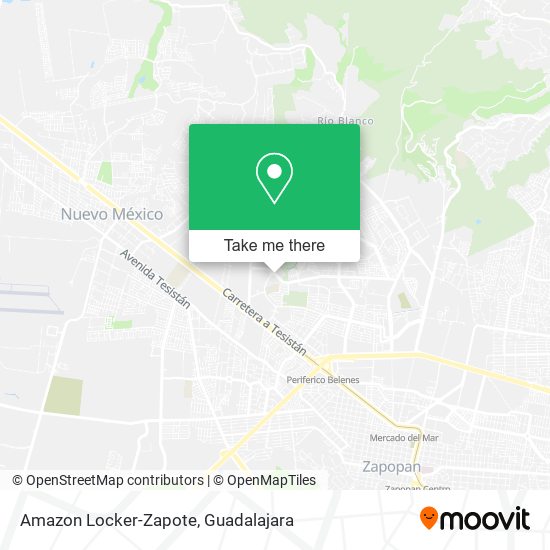 Mapa de Amazon Locker-Zapote