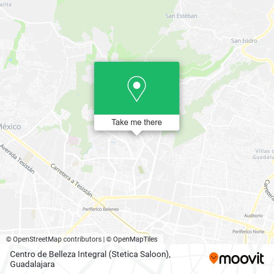 Mapa de Centro de Belleza Integral (Stetica Saloon)