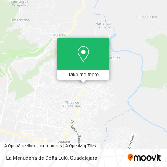Mapa de La Menuderia de Doña Lulú