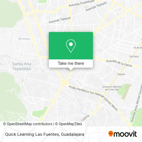 Quick Learning Las Fuentes map