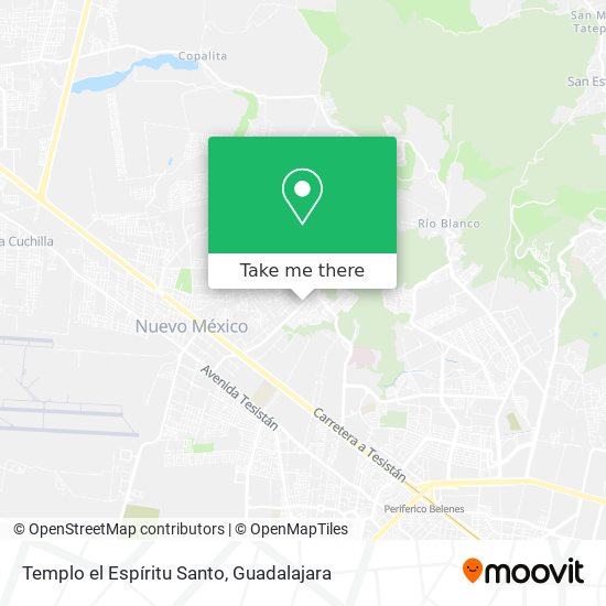 Templo el Espíritu Santo map