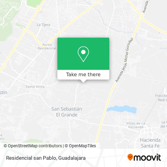 Residencial san Pablo map