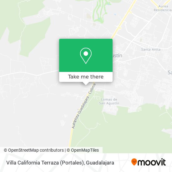 Mapa de Villa California Terraza (Portales)