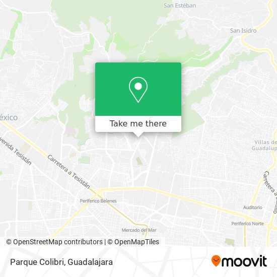 Parque Colibri map