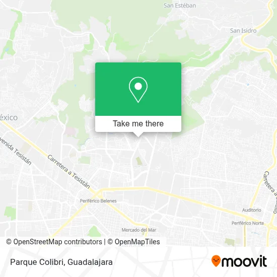 Parque Colibri map