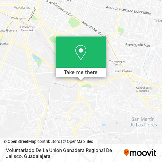 Voluntariado De La Unión Ganadera Regional De Jalisco map