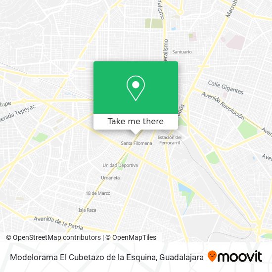 Modelorama El Cubetazo de la Esquina map