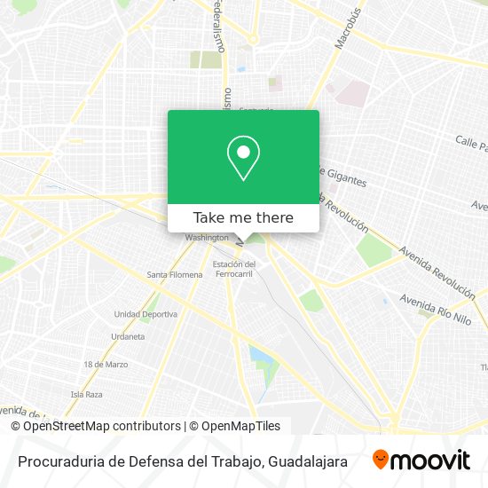 Procuraduria de Defensa del Trabajo map