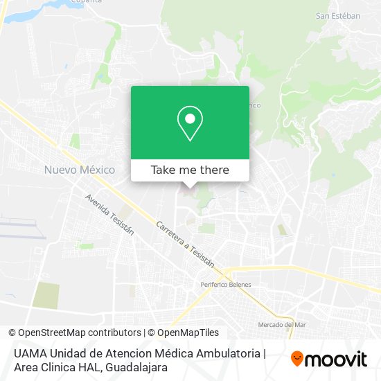 UAMA Unidad de Atencion Médica Ambulatoria | Area Clinica HAL map