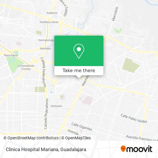 Clínica Hospital Mariana map