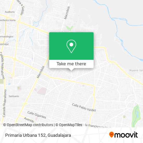 Primaria Urbana 152 map