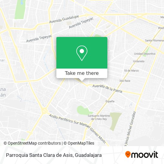 Parroquia Santa Clara de Asis map