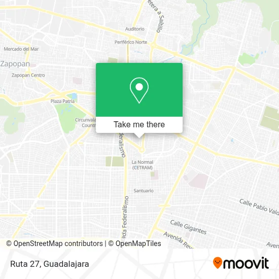 Ruta 27 map