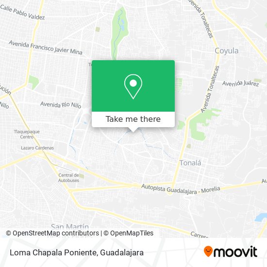 Mapa de Loma Chapala Poniente