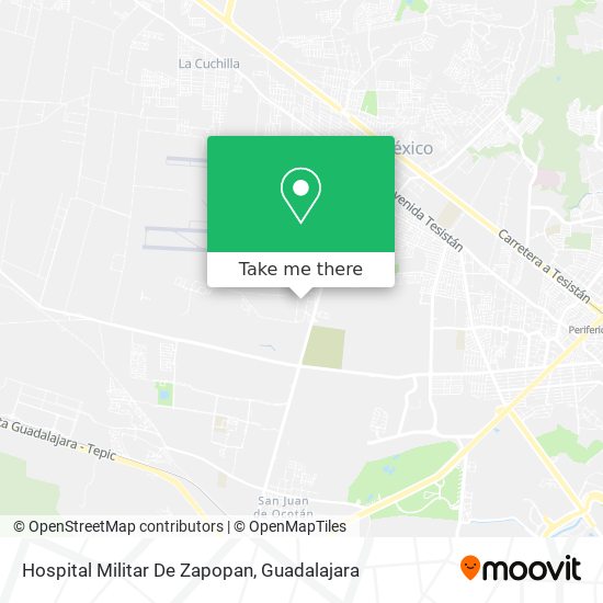 Hospital Militar De Zapopan map