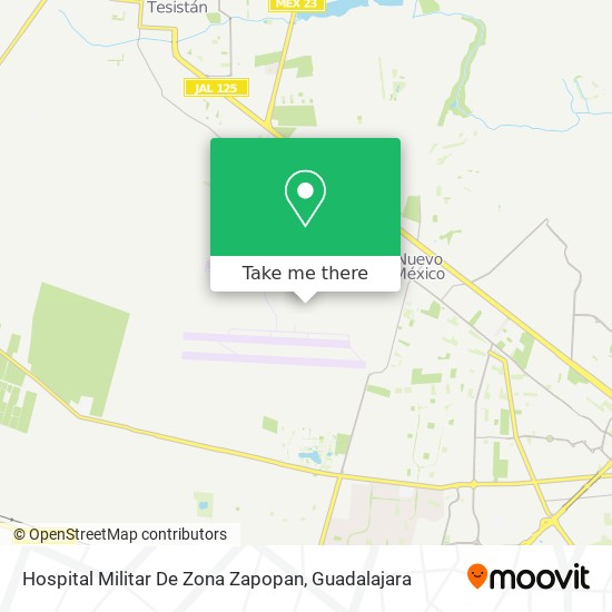Hospital Militar De Zona Zapopan map