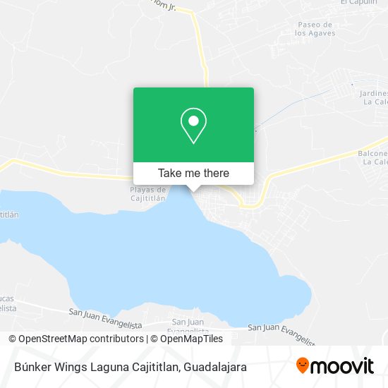 Mapa de Búnker Wings Laguna Cajititlan