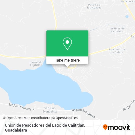 Mapa de Union de Pescadores del Lago de Cajititlan