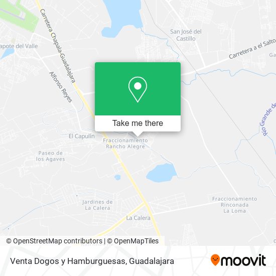 Venta Dogos y Hamburguesas map