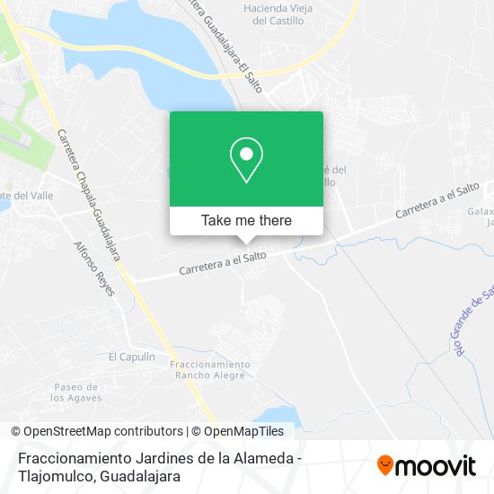 Mapa de Fraccionamiento Jardines de la Alameda - Tlajomulco
