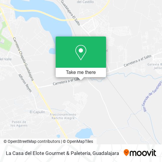 Mapa de La Casa del Elote Gourmet & Paletería