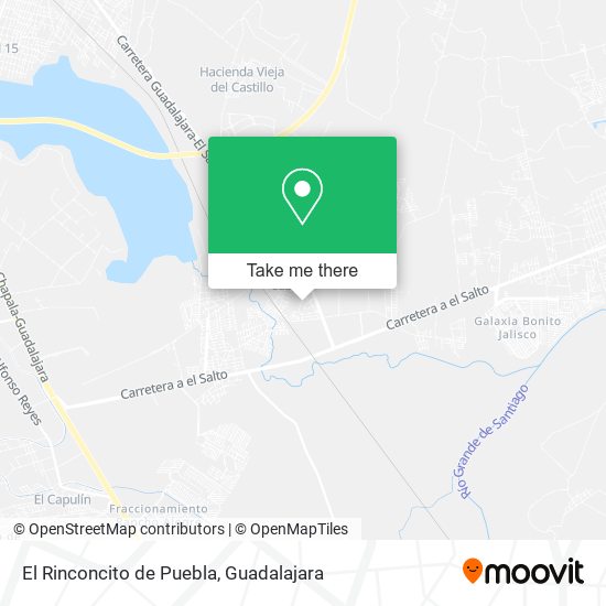 Mapa de El Rinconcito de Puebla