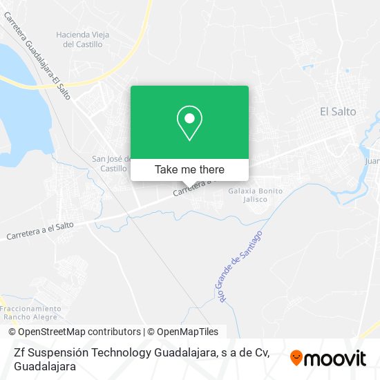 Mapa de Zf Suspensión Technology Guadalajara, s a de Cv