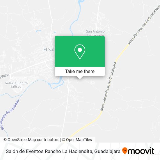 Salón de Eventos Rancho La Haciendita map