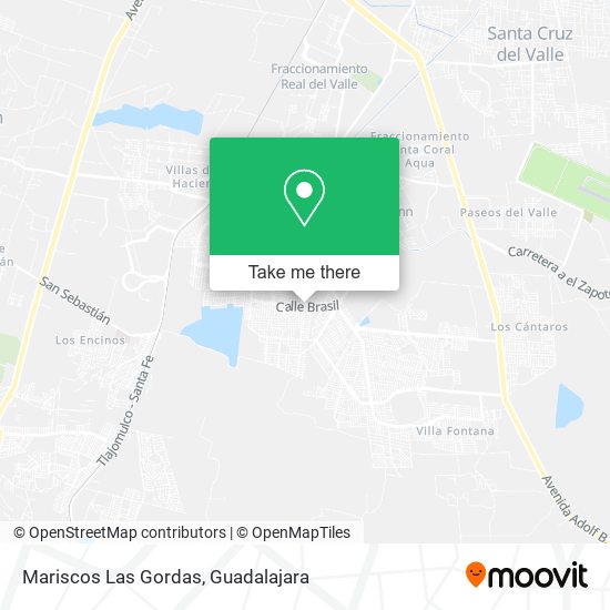 Mariscos Las Gordas map