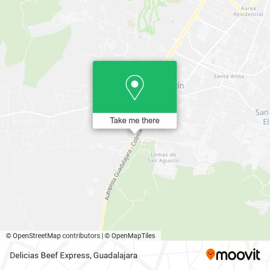 Delicias Beef Express map