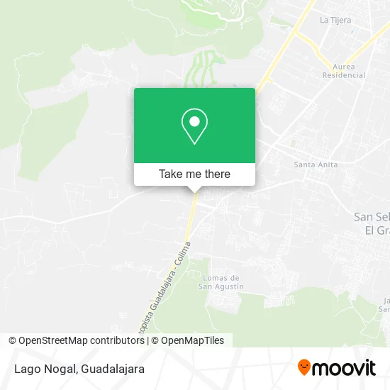 Lago Nogal map