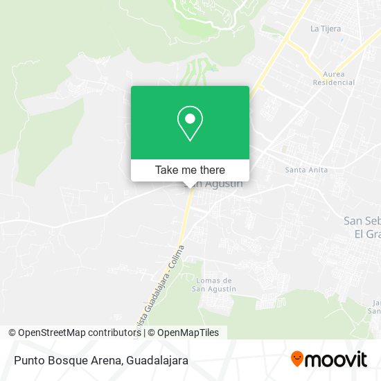 Mapa de Punto Bosque Arena