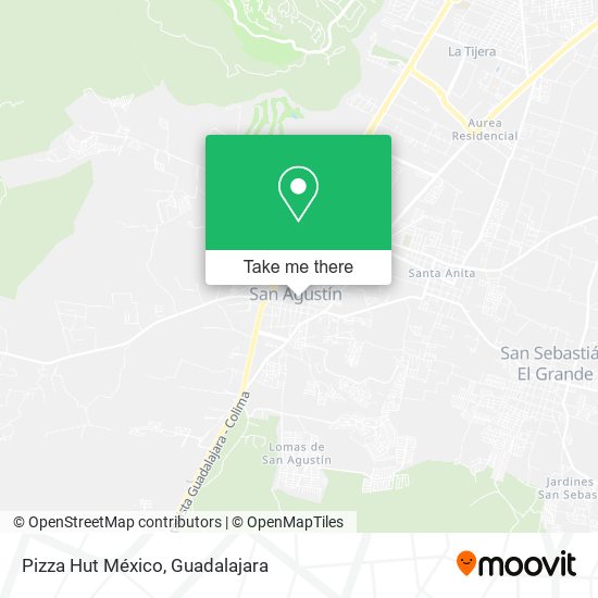 Mapa de Pizza Hut México