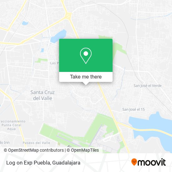 Log on Exp Puebla map