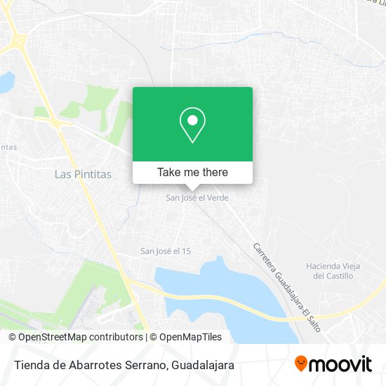 Mapa de Tienda de Abarrotes Serrano