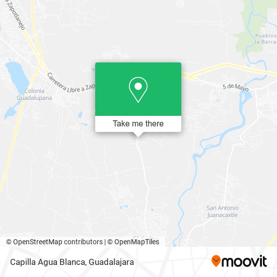 Capilla Agua Blanca map