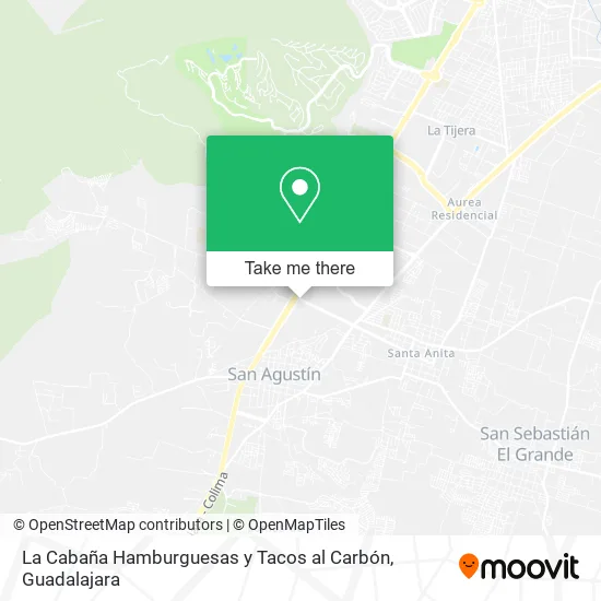 La Cabaña Hamburguesas y Tacos al Carbón map