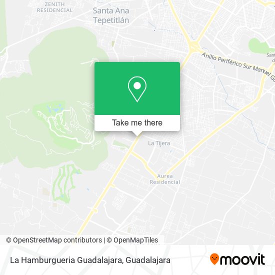 La Hamburgueria Guadalajara map